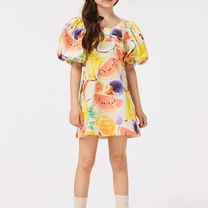 Molo Multicolor Watermelon Print Kids Dress